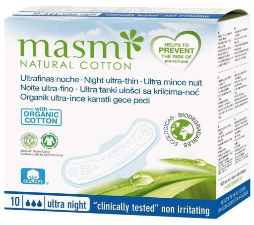 Masmi Cuscinetti notturni ultrafini con ali 10 unit&agrave;