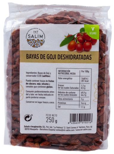INT-SALIM Bacche di Goji 250 Gr.