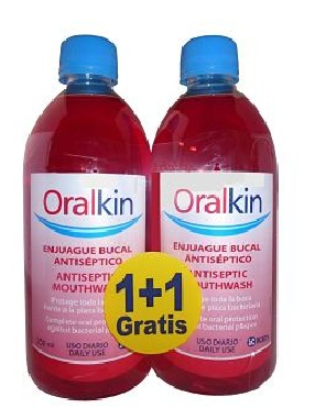 Oralkin Collutorio 500 ml Confezione 2 x 1