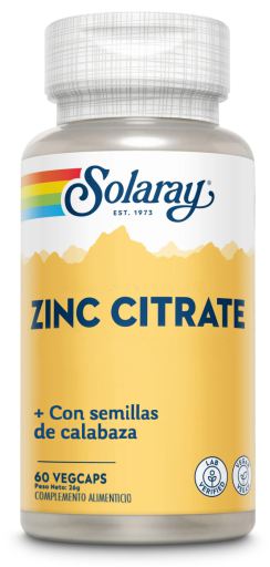 Solaray Zinco con semi di zucca 50 mg 60 capsule vegetali