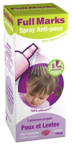 FullMarks Spray Anti Pidocchi senza Insetticida 150 ml