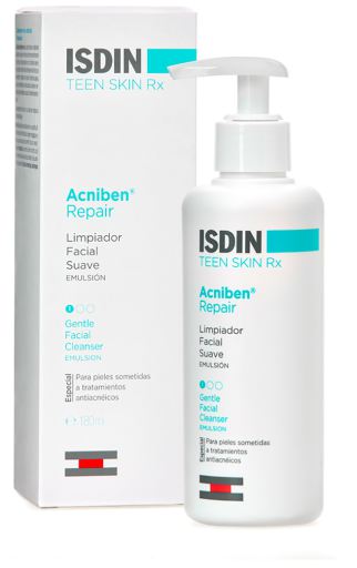 Isdin Acniben Repair Emulsione detergente delicata per il viso 200 ml
