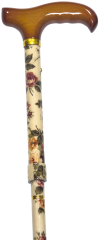 Stampella pieghevole, tessuto con fiori
