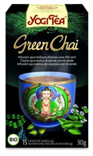 Yogi Tea Infuso di spezie ayurvediche con t&egrave; verde 15 bustine di t&egrave;