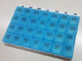 Anota Portapillole per appunti settimanali 4 colpi