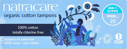Natracare Tamponi organici senza applicatore Super 10 unit&agrave;