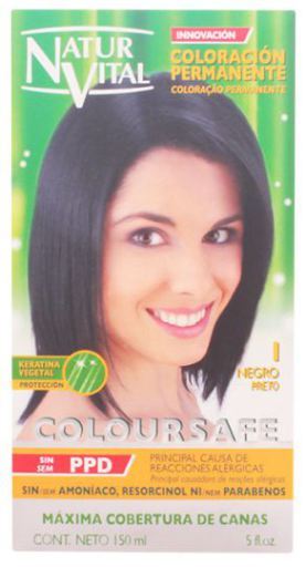 Colorante permanente per capelli Coloursafe 1 Nero 150 ml