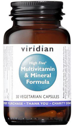Viridian High Five multivitaminici e formula minerale 30 capsule vegetali