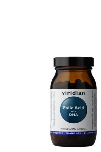 Viridian Acido folico con DHA 90 capsule vegetali