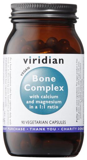Viridian Complesso osseo con 90 capsule vegetali di calcio e magnesio
