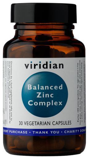 Viridian Complesso di zinco bilanciato 30 capsule vegetali