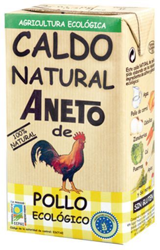 Aneto Brodo di pollo biologico, 1 L