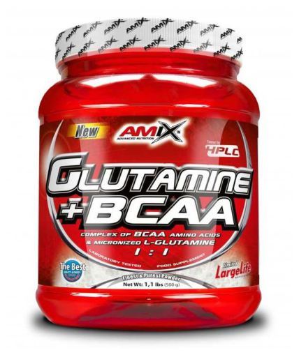 Amix Glutammina + BCAA Bacche 500 gr