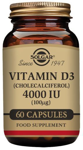 Solgar Capsule vegetali di vitamina D3 UI 100 mcg