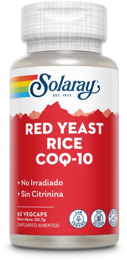 Solaray Riso Rosso Lievito Q10 60 Capsule Vegetali