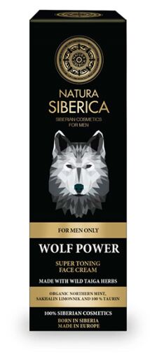 Natura Siberica Solo per Uomo Crema Viso Super Tonificante The Power of the Wolf 50 ml