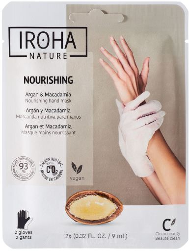 Iroha Nature Maschera per le mani con guanti di Argan