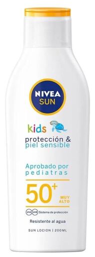 Nivea Sun Kids Protect & Sensitive Latte solare per bambini SPF 50+ 200 ml