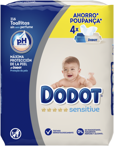 Dodot Sensitive Salviette per Neonati 216 Unit&agrave;
