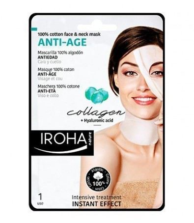 Iroha Nature Maschera facciale in tessuto di collagene 1 unit&agrave;