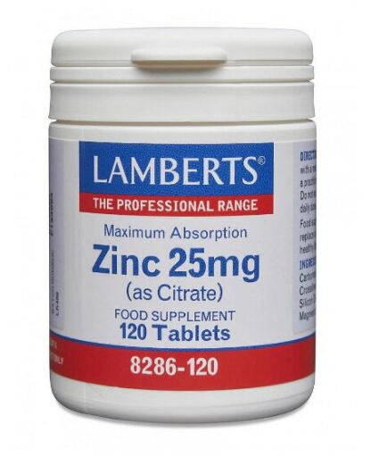 Lamberts Zinco 25 mg assunzione giornaliera di minerali 120 compresse