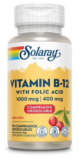 Solaray Vitamina B12 1000 mcg 90 compresse