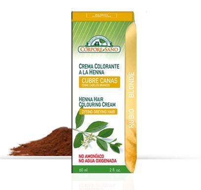 Corpore Sano Henna Crema Colorante 60ml Rubio.
