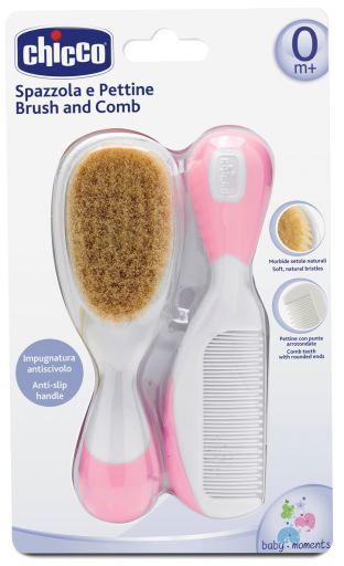 Chicco Pettine e spazzola per capelli naturale