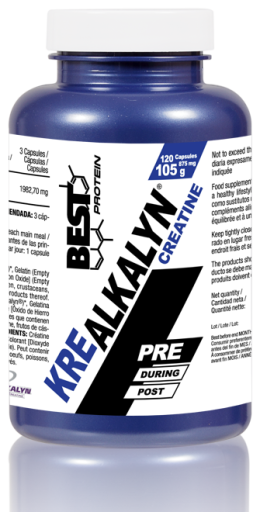 Best Protein Kre Alkalyn 120 Capsule 875 mg