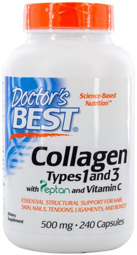 Collagene di tipo 1 e 3 con Peptan 500 mg 240 capsule