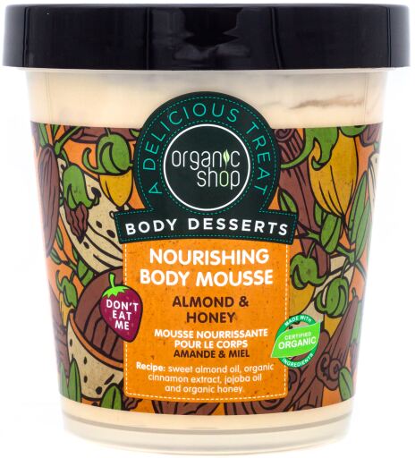Organic Shop Mousse Corpo Nutriente Mandorle e Miele 450 ml