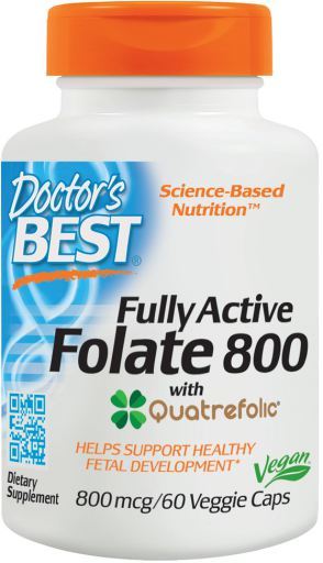 Folato completamente attivo con Quatrefolic 800 mcg 60 capsule vegetali