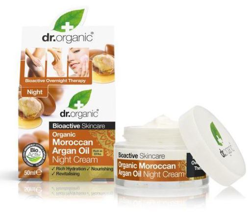 Dr. Organic Crema da Notte all'olio di Argan Marocchino