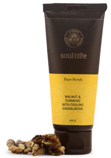 Soultree Scrub viso con Noce, Curcuma e Sandalo 100 gr