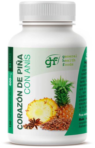 GHF Cuore di ananas 600 mg 100 compresse masticabili