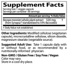 Bacopa con Synapsa 320 mg 320 mg 60 Veggie Capsule