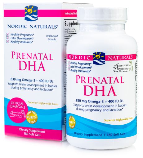 DHA Prenatale 830 mg Omega 3 180 Capsule