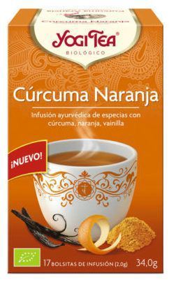 Yogi Tea T&egrave; Chai all'arancia e curcuma 17 bustine