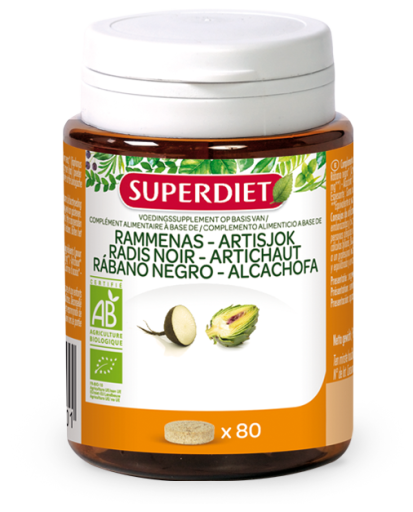 Superdiet Ravanello Nero Carciofo Bio 80 Compresse