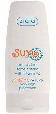 Ziaja SUN crema viso antiossidante SPF50+ con vitamina C 50 ml