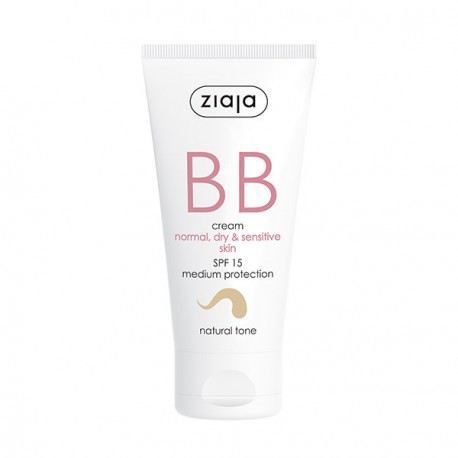 Ziaja BB Cream Pelli Normali, Secche e Sensibili Spf15 Tono Naturale 50 ml