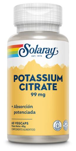 Solaray Citrato di potassio 99 mg 60 capsule