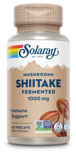 Solaray Funghi Shiitake 500 mg, 60 capsule vegetali