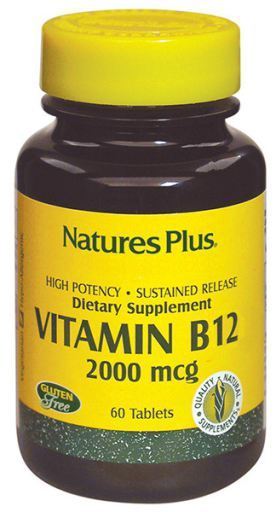 NaturesPlus Vitamina B12 2000 mcg 60 compresse