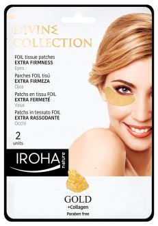 Iroha Nature Oro Tessuto Occhi Patch Occhi Extra durezza 2 pezzi