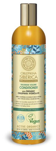 Natura Siberica Oblepikha Balsamo con Idrolato Tutti i Tipi di Capelli 400 ml