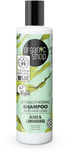 Organic Shop Shampoo Rinforzante Anticaduta Alle Alghe e Citronella 280 ml