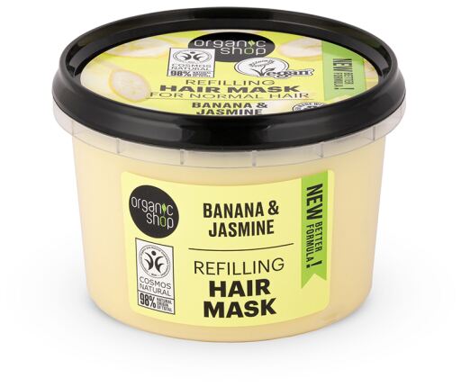 Organic Shop Maschera rivitalizzante per capelli Banana e Gelsomino 250 ml