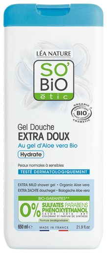 SO'BiO &eacute;tic Gel Doccia Extra Delicato Aloe Vera Biologica