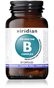 Viridian Complesso di coenzima B 30 capsule vegetariane
